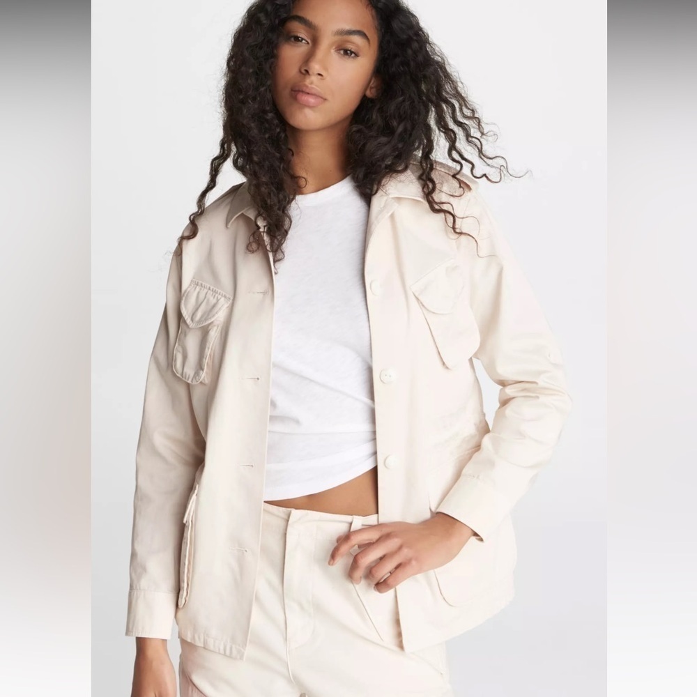 NWOT Rag & Bone Field Ohara Cotton Jacket Ecru White Casual Military Women’s XXS